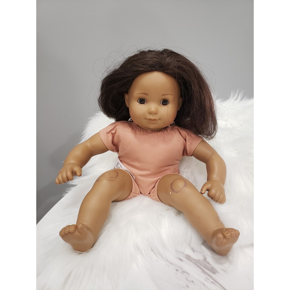 Retired American Girl Hispanic Bitty Baby Girl Doll Brown Hair Brown Eyes